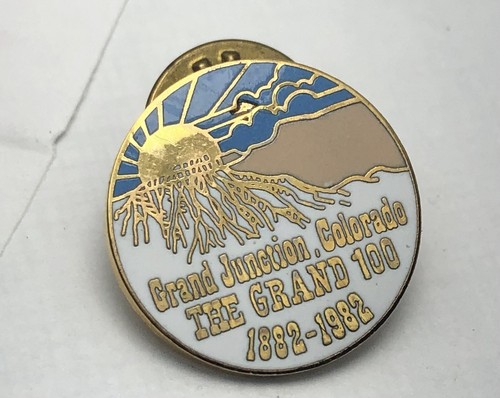 Vintage Grand Junction Colorado The Grand 100 1882-1982 Lapel pin