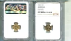 1862 $1 LIBERTY GOLD COIN NGC AU DETAILS CLEANED 9850T