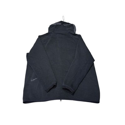 Nike Tech Fleece Textured Waffle Knit Full Zip Hoodie Charcoal