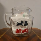 Vintage Scotty Dog Water or Juice Pitcher, Star Bottom