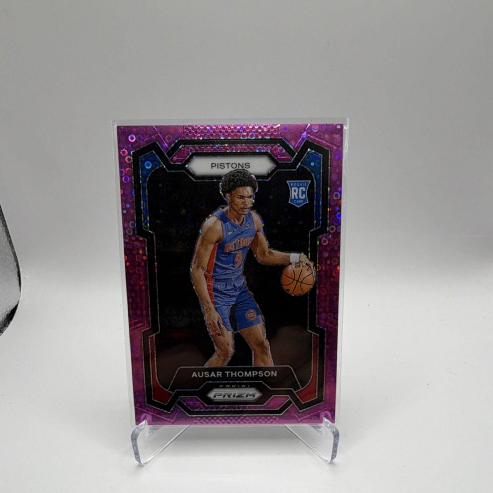 2023-24 Panini Prizm - Ausar Thompson #178 Pink Fast Break Prizm /50 (RC)