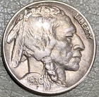 1930 Buffalo nickel, nice original XF+ Condition Coin
