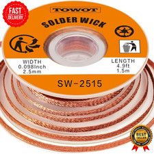 Solder Wick Braid with Flux No-Clean Electronic, DEsoldering Wick Braid Remover.