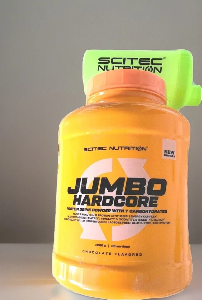19,58€/kg)Scitec Nutrition Jumbo Hardcore 3,06kg(3060g)WeightGainer+Shaker