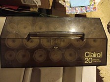 Clairol 20 Instant Hairsetter C20 S-Z Hot Rollers Curlers 44 Pins Clips Tested