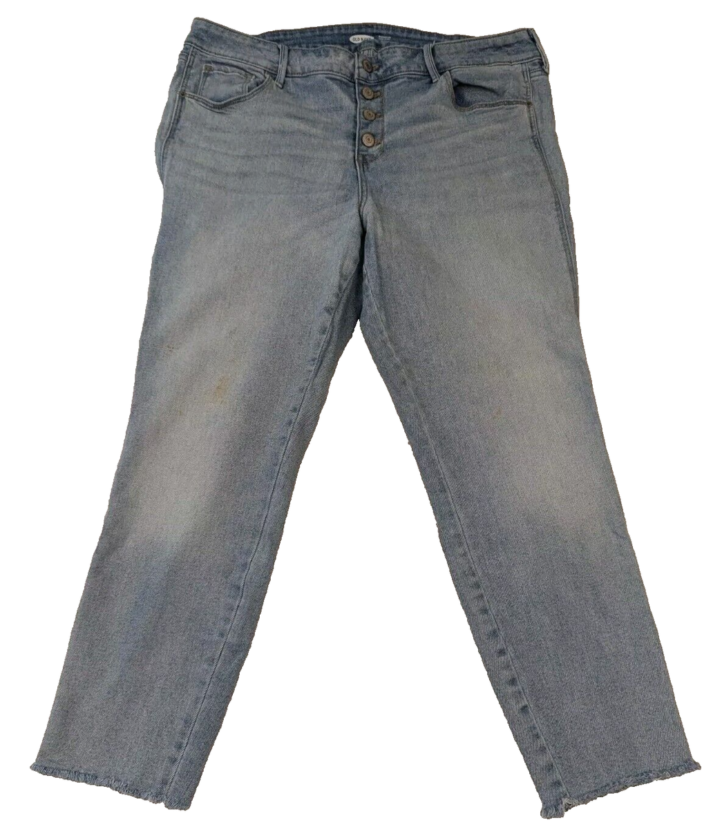 Old Navy Women's Jeans Rockstar Super Skinny Mid-Rise size 16 Denim Button  Fly