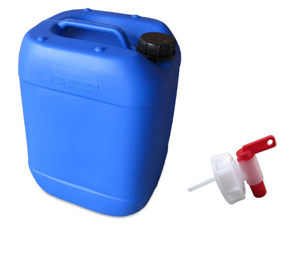 20 L Wasserkanister Blau GeträNkekanister Lebensmittelecht, Dicht + Hahn NEU-image