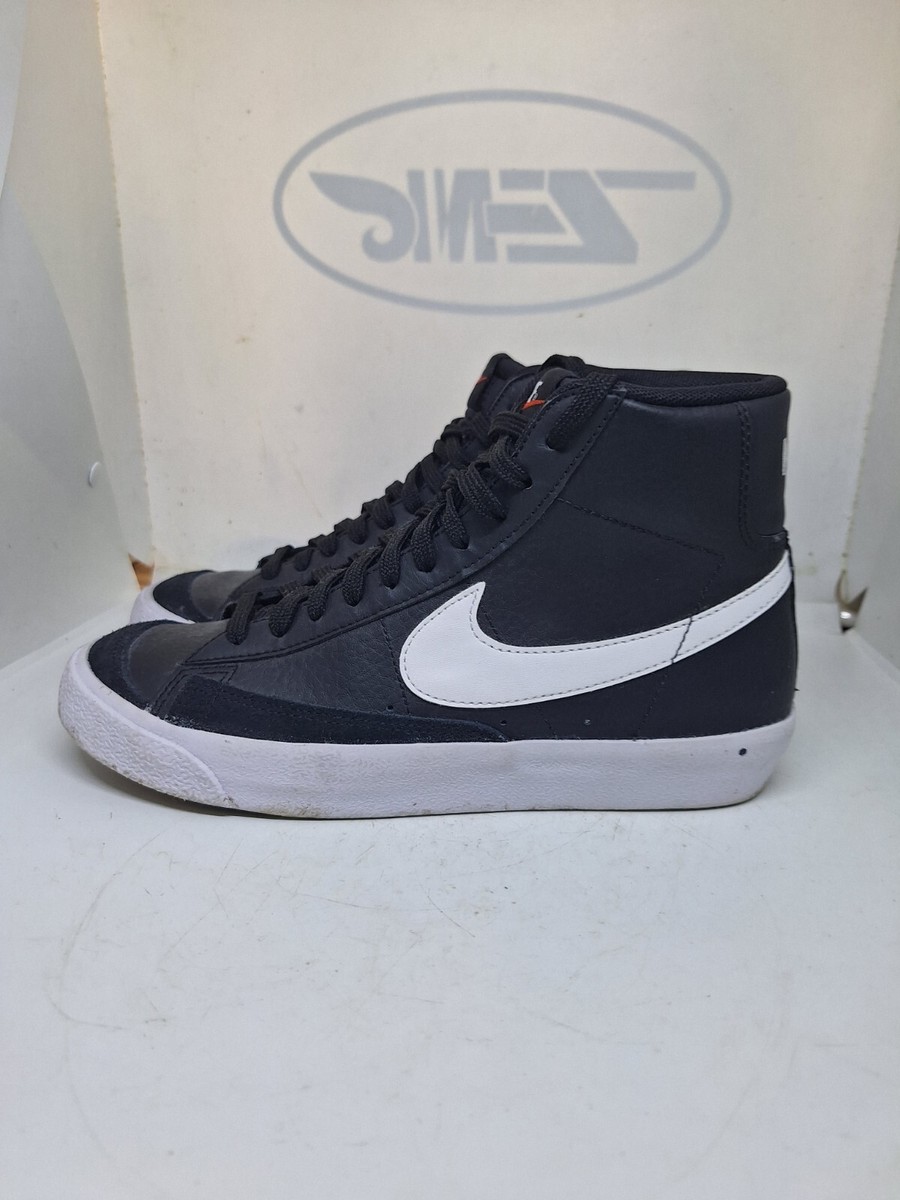Womens Nike Blazer High Top Black Leather Size Uk