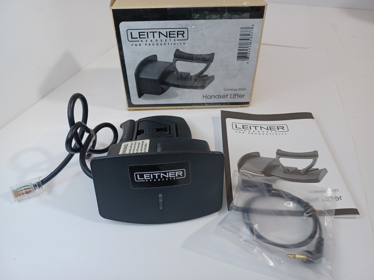 Leitner Handset Lifter 2333 Headset Business Phone Communication Telecom