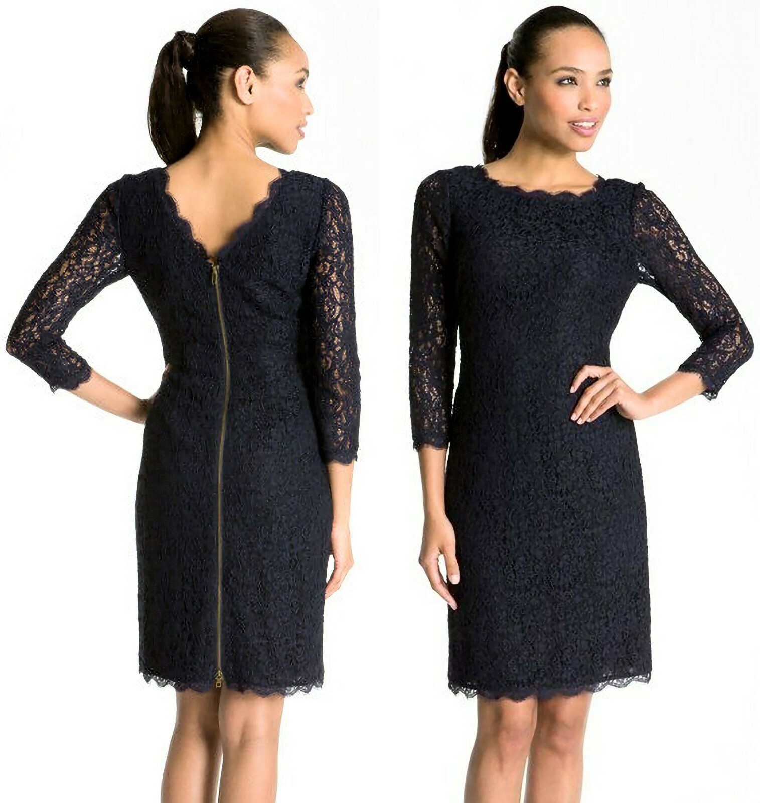 black lace dinner dress