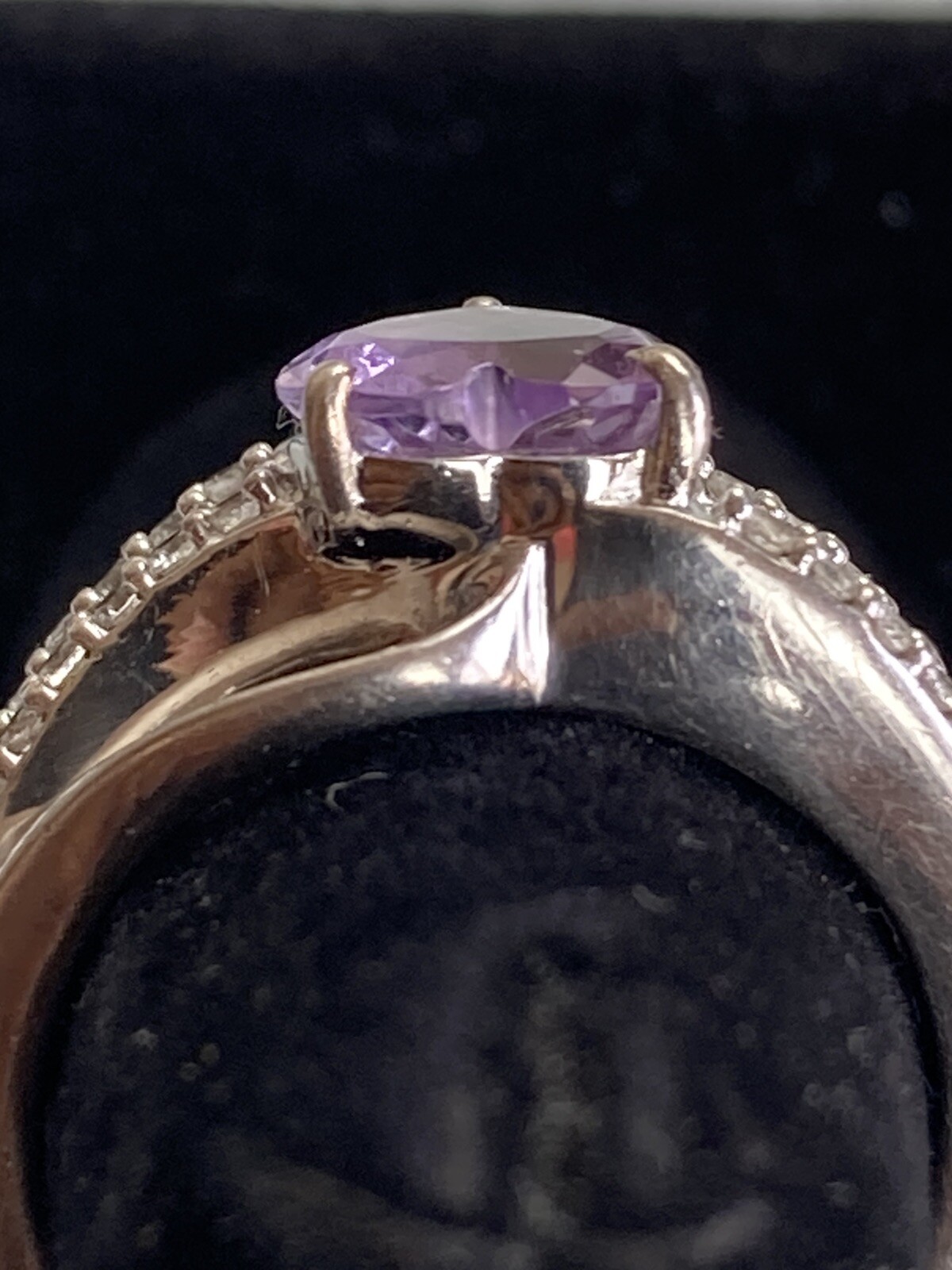 Sterling 925 Solid Silver Loaded Diamond Amethyst… - image 18