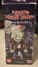 NEW! Animated Walking Zombie Walks/Talks, Arms & Legs Fall Off Halloween in box