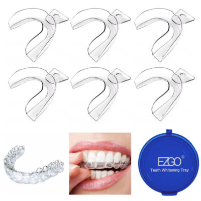 2PC/4PC/50PC Moldable Teeth Whitening Trays Mouth Guard Grinding W/Case