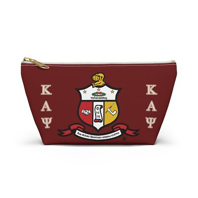 Kappa Alpha Psi Accessory Pouch with T-bottom, Fraternity Organization Bag