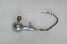 100 pk 3/32 oz Round Head Crappie Fishing Jigs Bronze Sickle Hooks