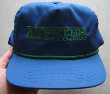 VINTAGE ROYSTER SNAPBACK OSFA TRUCKER ROPE HAT CAP BLUE & GREEN MADE IN USA, EXC