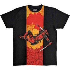 Camiseta Marvel Comics Deadpool Samurai Negra Nueva