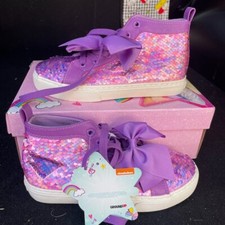 JoJo Siwa Star Girls' High Top Shoes Girl's Size 3 Purple NWB
