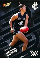 2022 CARLTON BLUES AFLW Card DARCY VESCIO Footy Stars