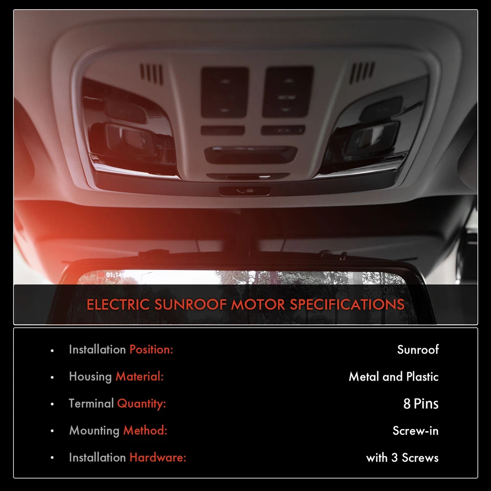 Motor de techo corredizo para Chevy Cruze Impala Malibu Buick LaCrosse Verano Regal 11-20 Foto 2 de 4