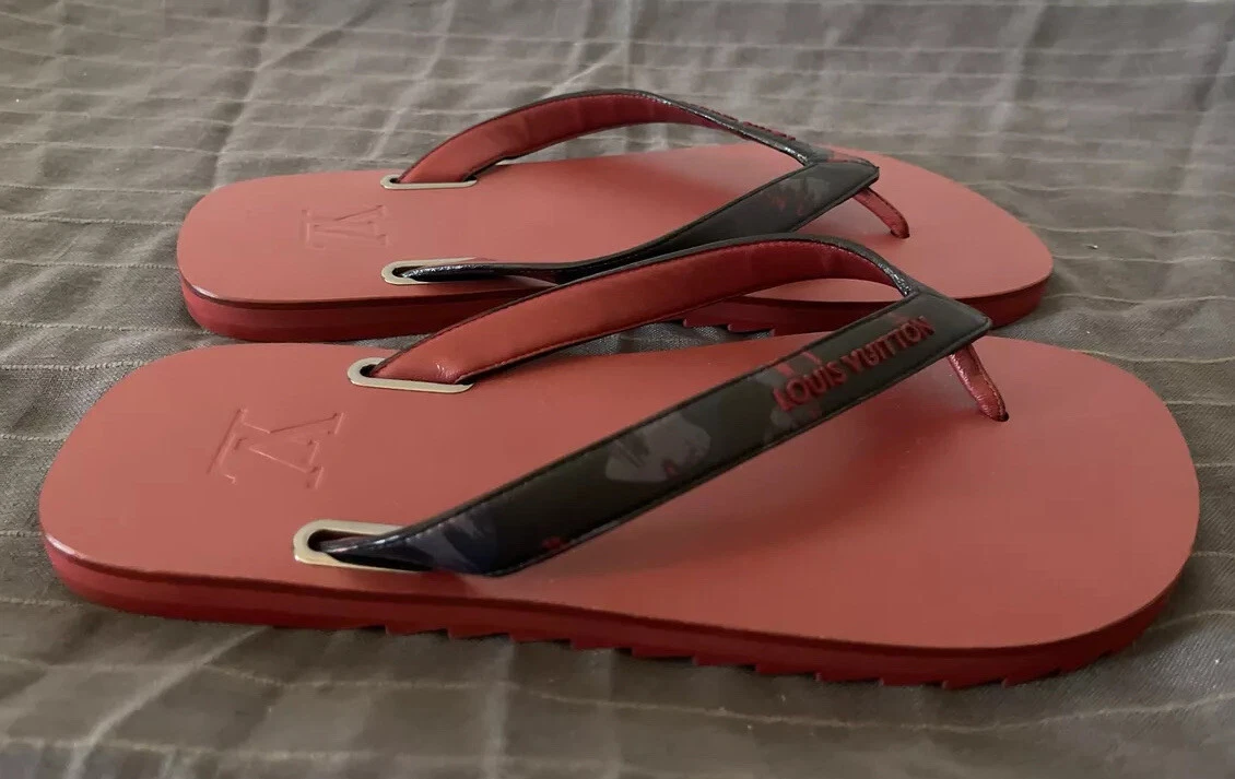 louis vuitton flip flops men's price