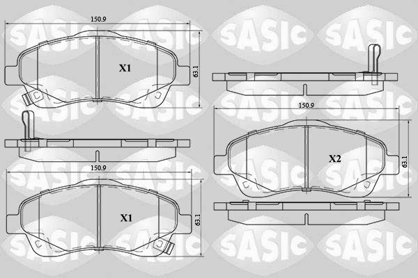 Plaquettes de frein avant Toyota Corolla Verso 2.2 D-4D à friction stable contre le fading