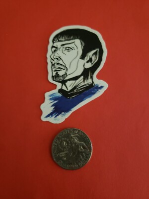 Star Trek Mirror Mr. Spock Vinyl Decal Sticker Laptop Phone  Flask Terran Empire