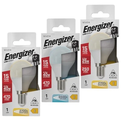 E14 SES Golf Ball LED Light Bulb 5W=40W / 2W = 25W Small Edison Screw Energizer