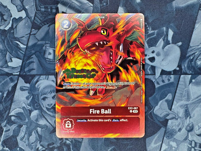 Digimon - Fire Ball - EX2-067 - Double Typhoon Cup - Stamped Alt Promo