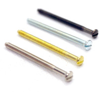 Electrical Screws for fixing Sockets Plugs Switches 50mm Black Zinc Brass Chrome