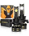 AUXBEAM Canbus H13 9008 LED Bulbs 25000LM 650% Brightest Headlight High Low Beam