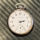 Antique Waltham Ladies Pocket Watch Sterling Silver 15 Jewel -works- Needs Glass