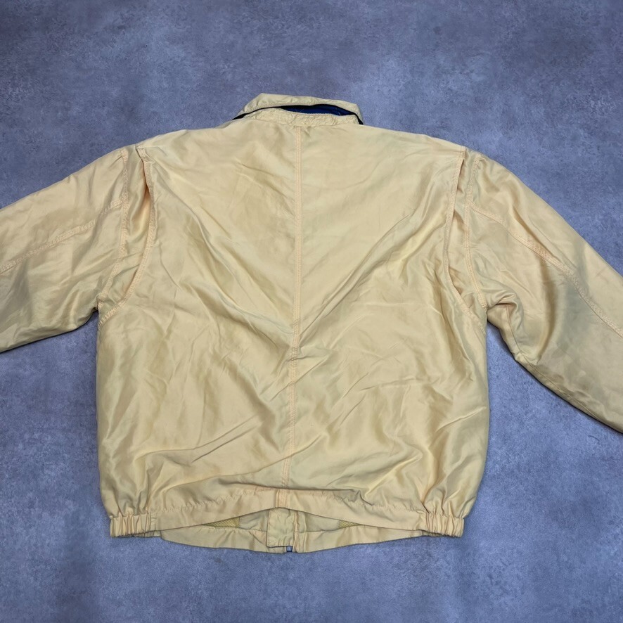 Champion Harrington Jacket Mens Vintage Full Zip 90s Bomber Coat, Yellow, Medium image 2