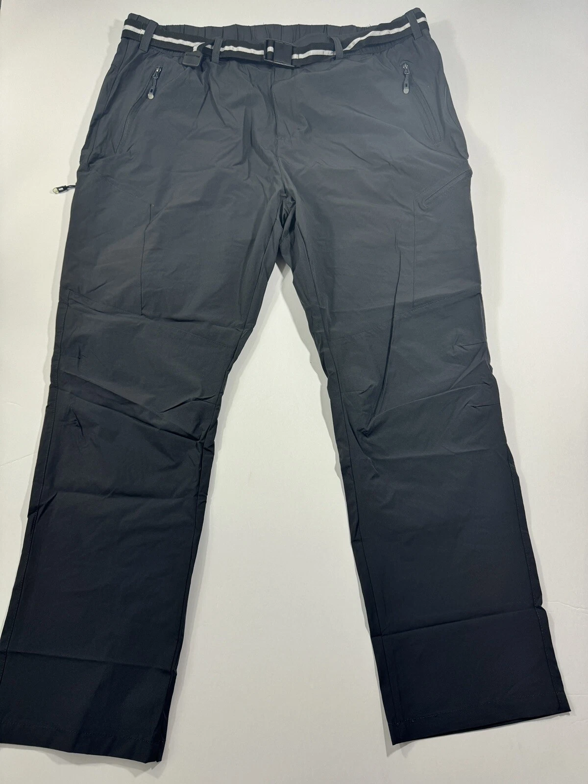 Hiking Pants for Men, Quick Dry Travel Pants Men for Stretch Work 4XL Gray