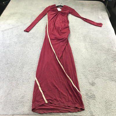 Y/PROJECT Dress Womens Extra Small Condom Dress Ruched  Gold  Made in Italy