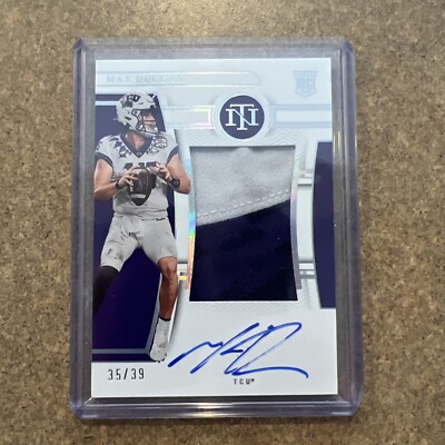 Max Duggan National Treasures Auto Relic 35/39