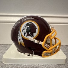 Kirk Cousins Signed Washington Redskins Commanders NFL Mini Helmet Leaf COA Auto
