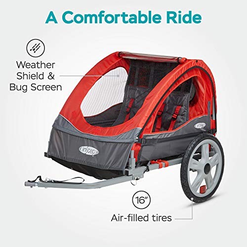 Instep Sync and Take 2 Bike Trailer for Kids, Single and Double Seat Options