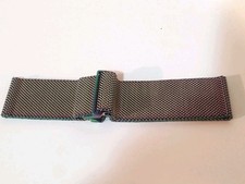 Fundro Fitbit Versa Band Auroral Size Large 6.7" - 8.1" Mesh Metal Iridescent