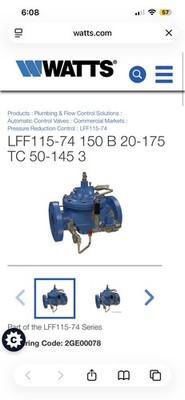 Pressure reducing gas valve low flow 