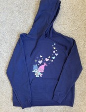 Dreamworks Trolls Amapola Y Rama Abrazo Corazones Sudadera con Capucha Unisex L
