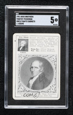 #ad 1901 Goss Brothers Adams Timothy Pickering Graded SGC 5 Vintage Rare Antique $20.00