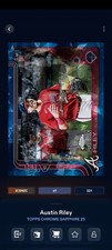 Topps Bunt Chrome Sapphire '25 Austin Riley Image Variation Iconic DIGITAL