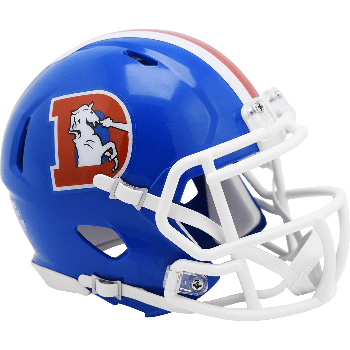 Denver Broncos 1975-1996 Throwback Riddell NFL Speed Mini Helmet