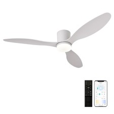 Image of Dimmable LED DC Motor 42” Profile Ceiling Fans with Lights Remote/App Control
