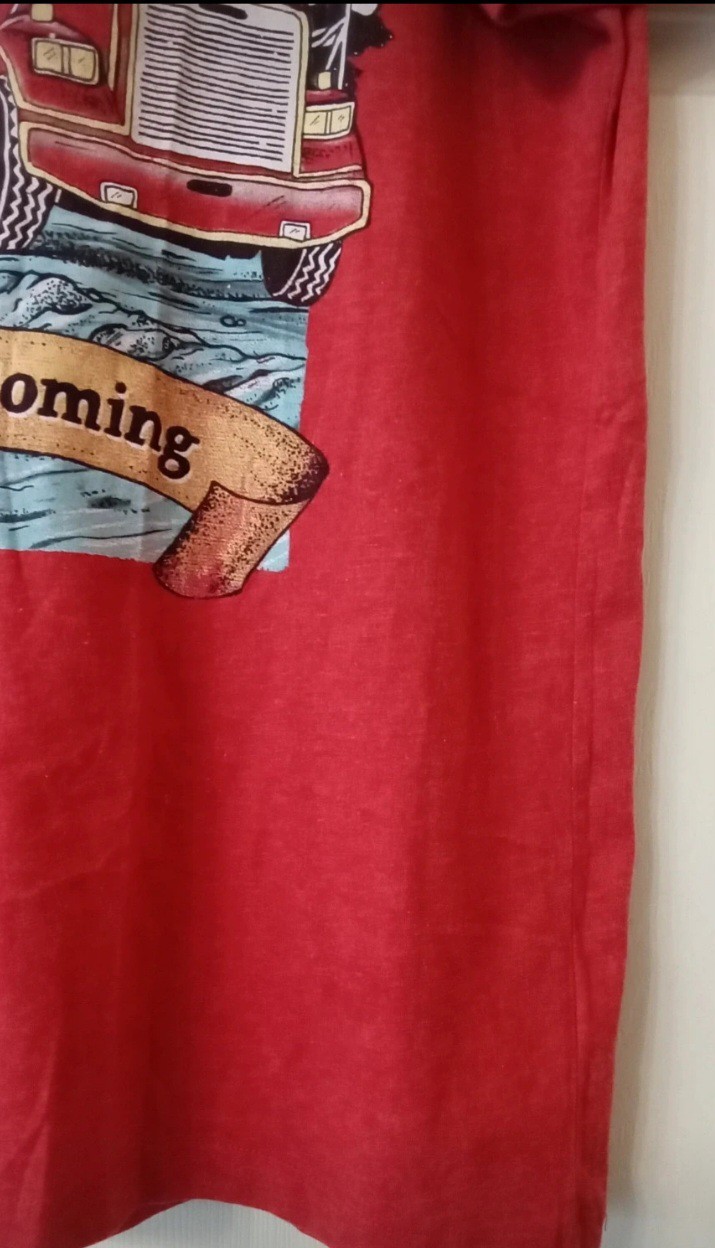 2 X Christmas T-Shirt Bundle: Red Coca-Cola Truck & Blue Funny Reindeer (L/XL) image 10
