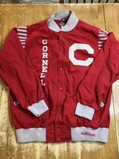 Vtg Stall & Dean Cornell University Football Varsity Jacket Red Men's 3XL Cotton