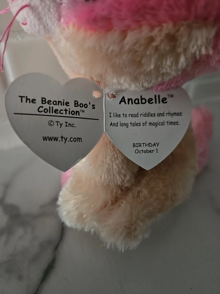 CT* Ty Beanie Boos ANABELLE Cat Barnes & Noble Excl. 6" MWCT Plush Free Ship Nwt - Image 3 of 4
