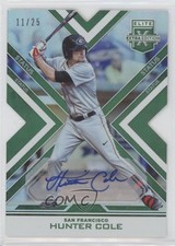 2016 Elite Extra Edition Status Emerald Die-Cut 11/25 Hunter Cole #141 Auto 0b0