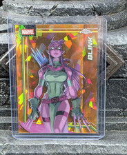 2026 Topps Chrome Sapphire Marvel Blink #018 Orange X-Fractor Parallel 18/25